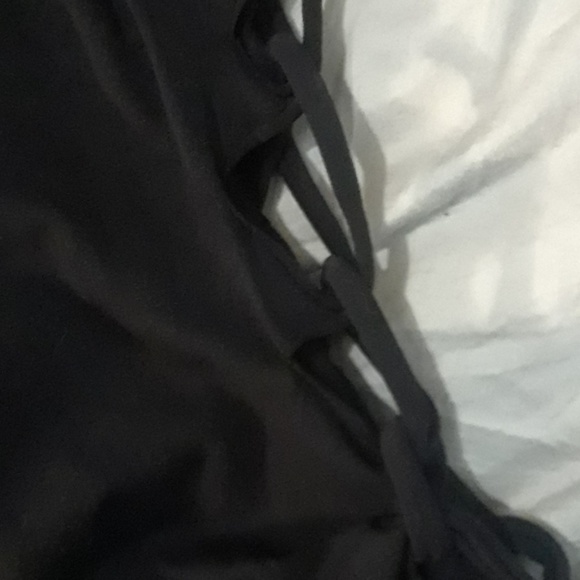 Backless open side braided lace up cami top weave - Picture 2 of 5